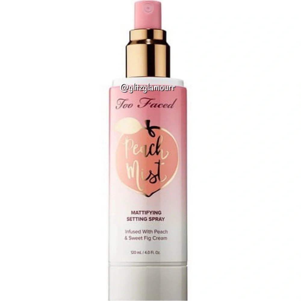 🍑Too Faced Peach Mist Mattifying Setting Spray🍑